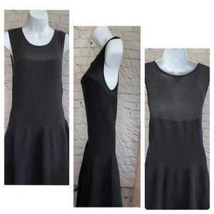 S - VGUC Ann Taylor Micro-Pleat Sweater Dress - Style #291435 - Black